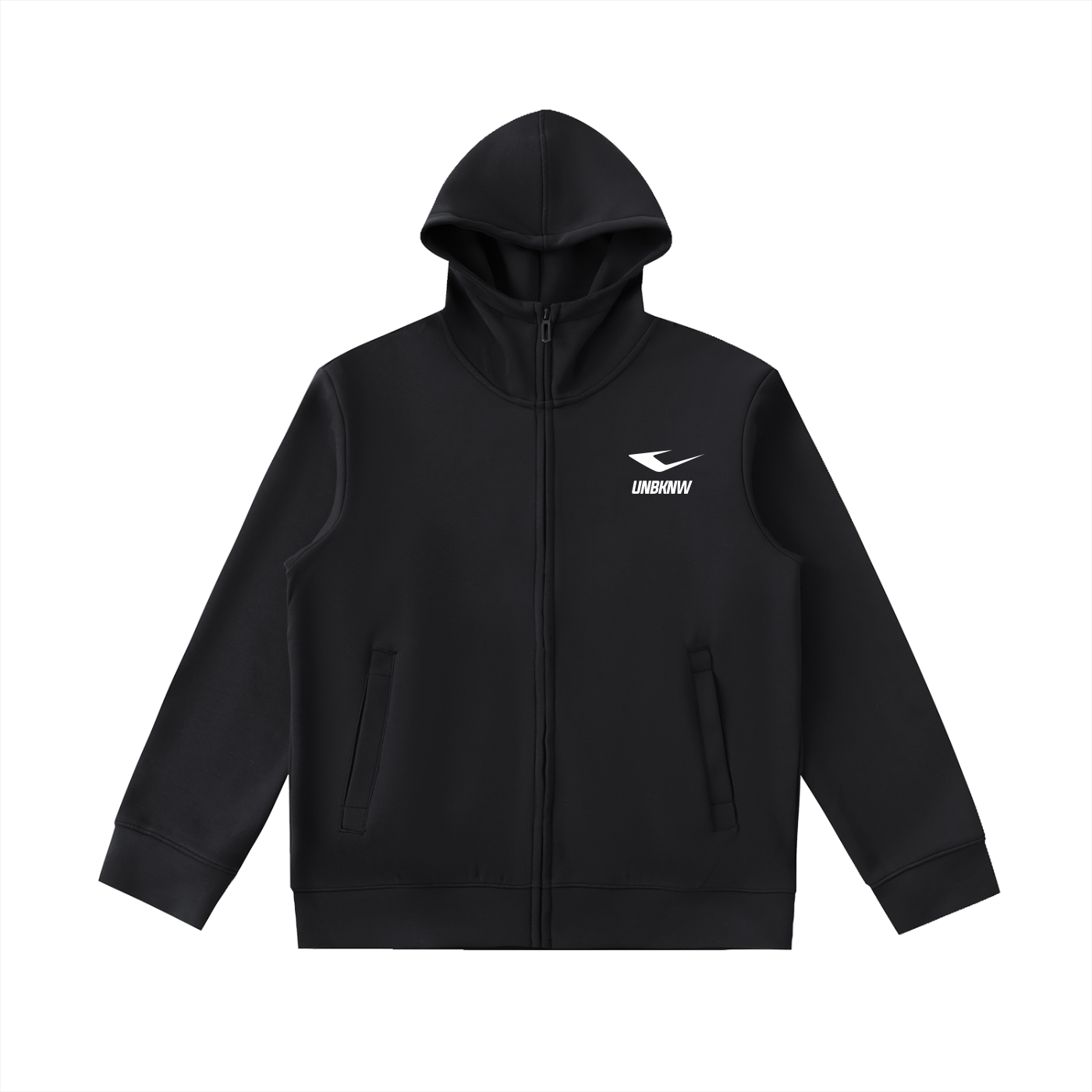 Essential Heavyweight High Neck  Zip-Up Hoodie