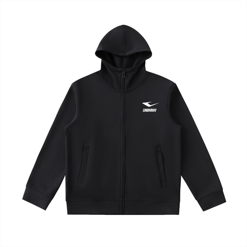 Essential Heavyweight High Neck  Zip-Up Hoodie