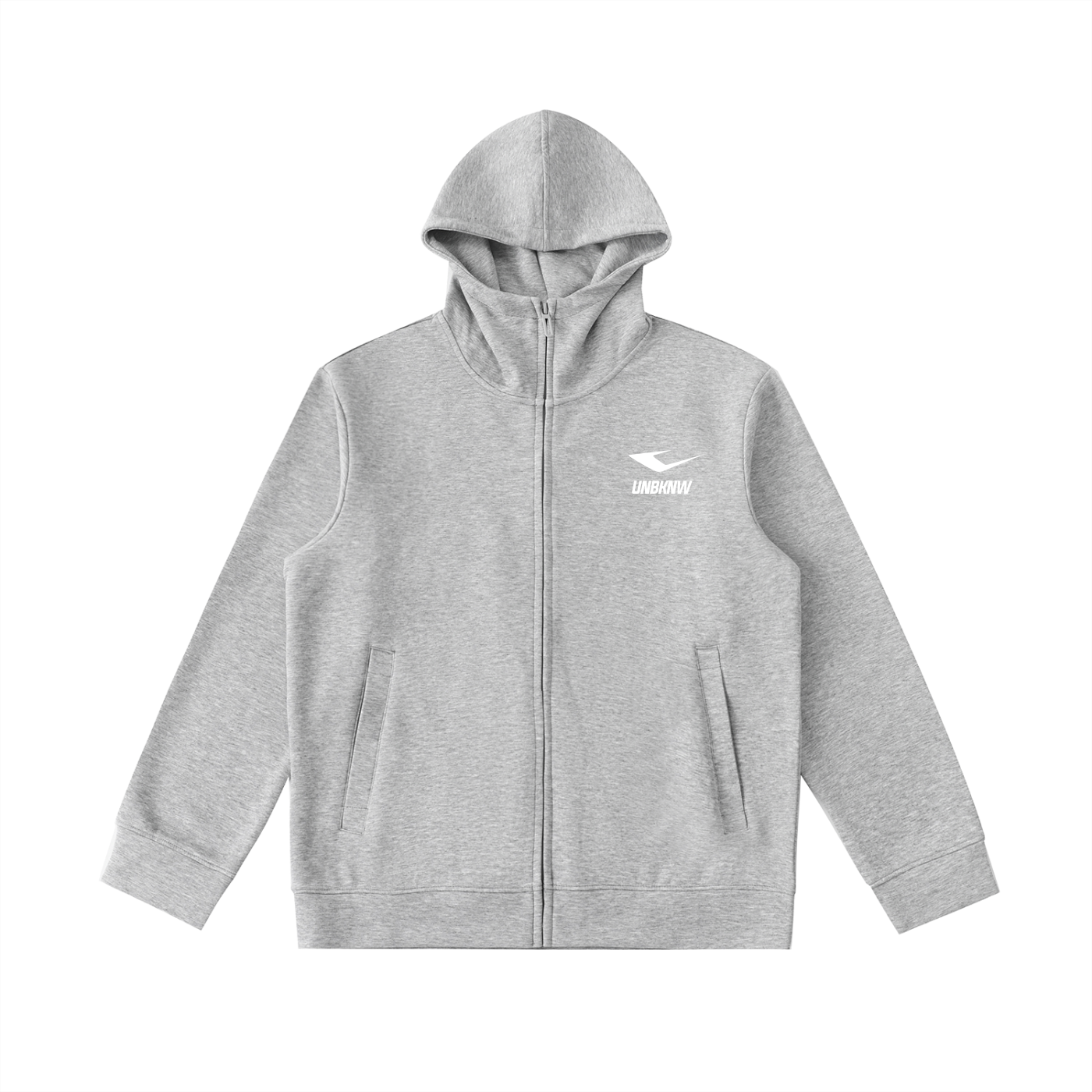 Essential Heavyweight High Neck  Zip-Up Hoodie